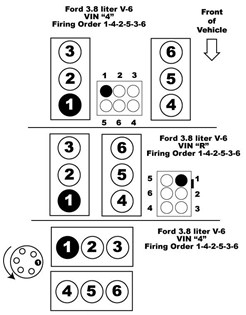 V6 Mustang Spark Plug Wire Diagram