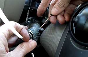 how to remove ignition lock cylinder without key
