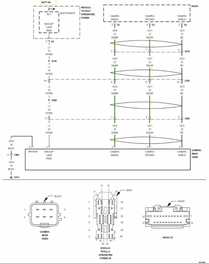 2018 ram backup camera wiring diagram
