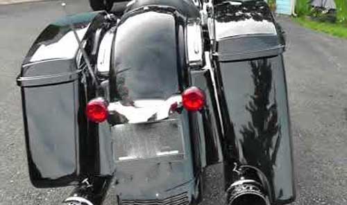 Enhance Your Motorcycle’s Style and Storage with the Best Hard Stretched Saddlebags Extension Dual Exhaust
